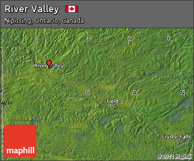 Satellite Map of River Valley