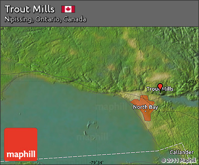 Satellite Map of Trout Mills