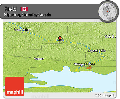 Physical Panoramic Map of Field