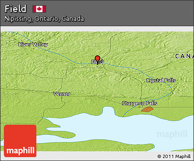 Physical Panoramic Map of Field