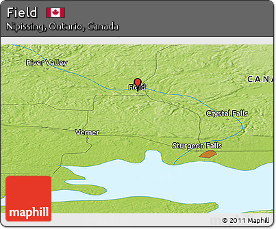 Physical Panoramic Map of Field
