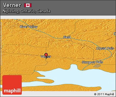 Political Panoramic Map of Verner
