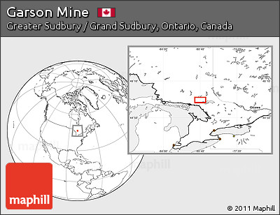 Blank Location Map of Garson Mine