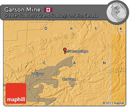 Political Map of Garson Mine