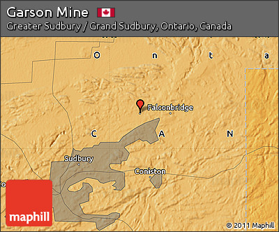 Political Map of Garson Mine