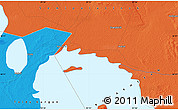 Political Map of the area around 46° 26' 14" N, 81° 40' 30" E