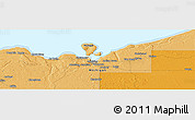Political Panoramic Map of the area around 46° 26' 14" N, 86° 37' 30" W
