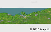 Satellite Panoramic Map of the area around 46° 26' 14" N, 86° 37' 30" W