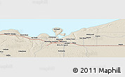 Shaded Relief Panoramic Map of the area around 46° 26' 14" N, 86° 37' 30" W