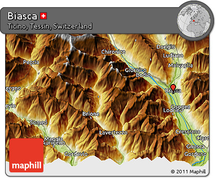 Physical 3D Map of Biasca