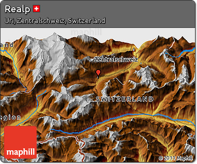 Physical 3D Map of Realp