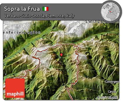 Satellite 3D Map of Sopra La Frua