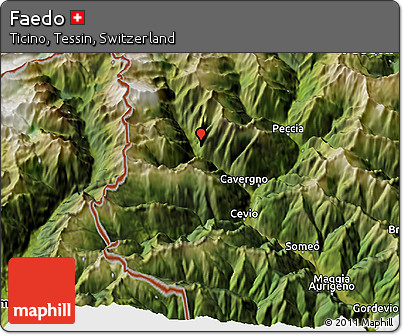 Satellite 3D Map of Faedo