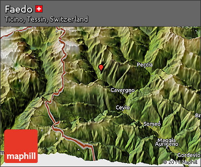 Satellite 3D Map of Faedo