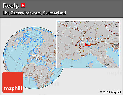 Gray Location Map of Realp