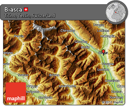 Physical Map of Biasca