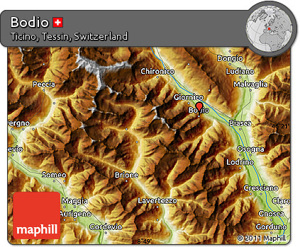 Physical Map of Bodio