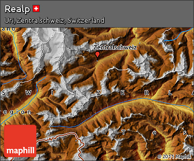 Physical Map of Realp