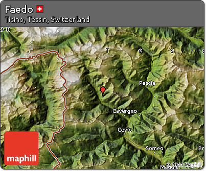 Satellite Map of Faedo