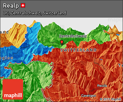 Political Panoramic Map of Realp