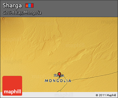 Physical 3D Map of Sharga