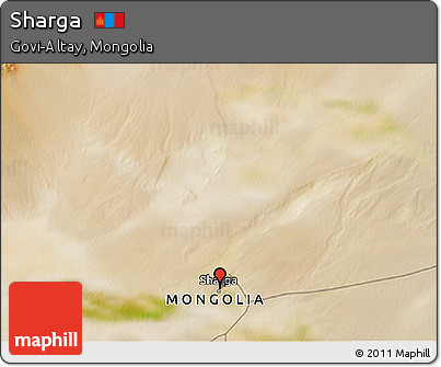 Satellite 3D Map of Sharga