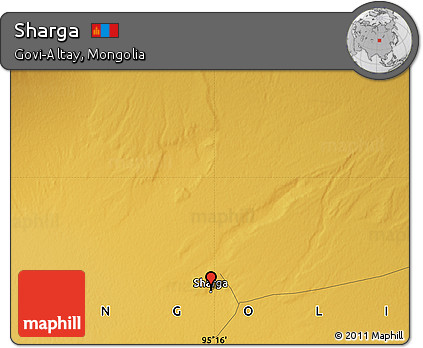 Physical Map of Sharga