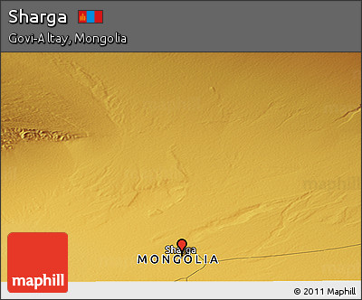 Physical Panoramic Map of Sharga