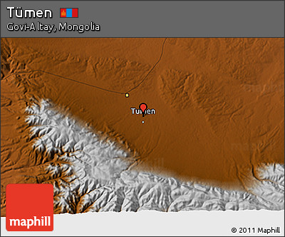 Physical 3D Map of Tümen