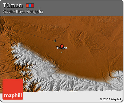 Physical 3D Map of Tümen