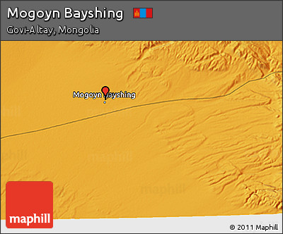 Political 3D Map of Mogoyn Bayshing