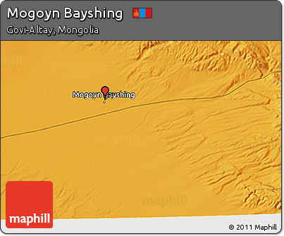 Political 3D Map of Mogoyn Bayshing