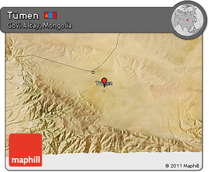 Satellite 3D Map of Tümen