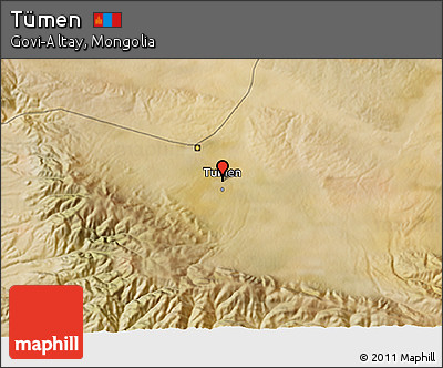 Satellite 3D Map of Tümen