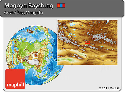 Physical Location Map of Mogoyn Bayshing