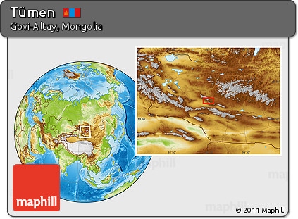 Physical Location Map of Tümen