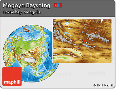 Physical Location Map of Mogoyn Bayshing