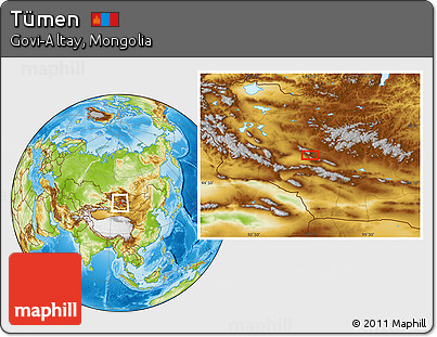 Physical Location Map of Tümen