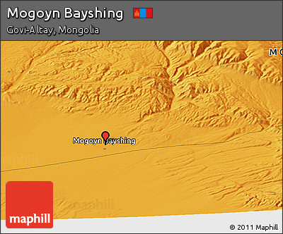 Political Panoramic Map of Mogoyn Bayshing