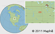 Savanna Style Location Map of the area around 46° 26' 14" N, 97° 40' 30" W