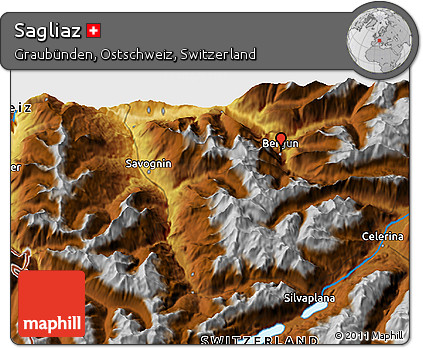 Physical 3D Map of Sagliaz
