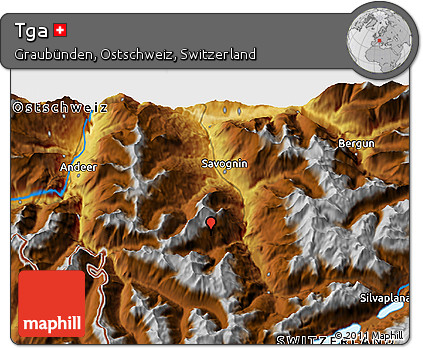 Physical 3D Map of Tga