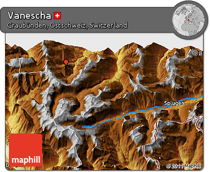 Physical 3D Map of Vanescha