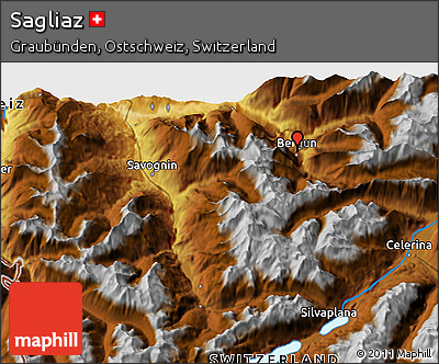 Physical 3D Map of Sagliaz