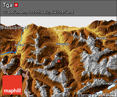 Physical 3D Map of Tga