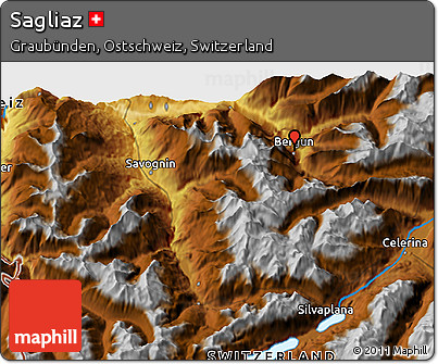 Physical 3D Map of Sagliaz