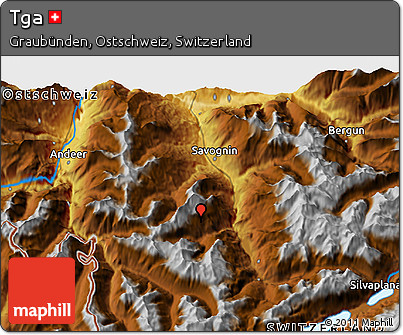 Physical 3D Map of Tga