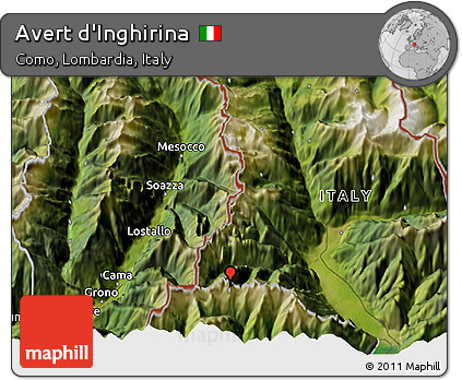 Satellite 3D Map of Avert D'Inghirina