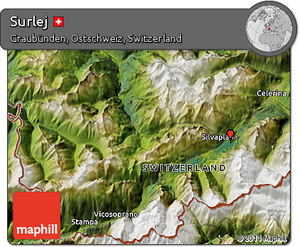 Satellite 3D Map of Surlej