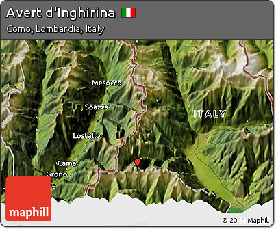 Satellite 3D Map of Avert D'Inghirina